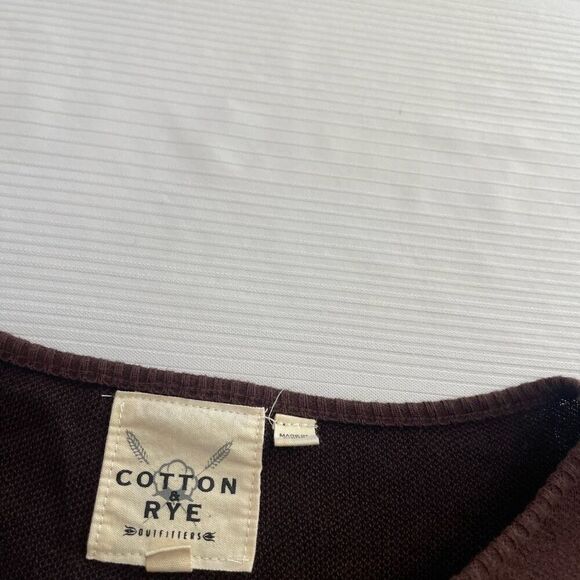 Cotton Rye Outfitters Brown Thunderbird Fringe Sweater Size Medium - Picture 3 of 9